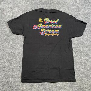 Seager Co Mens Great‎ American Dream Graphic T-Shirt Black Short Sleeve Size M